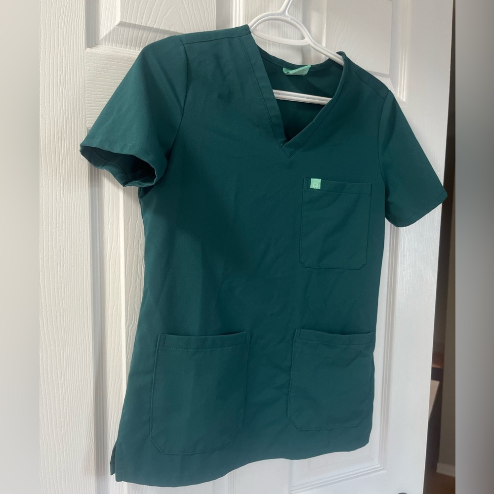 Women's Green Short Sleeve Top
